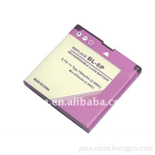 Mobile Phone Battery for NOKIA 6500 classic 6500c 7900 Prism BL-6P